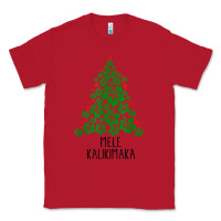 Red hawaiian christmas tree mele kalikimaka hawaii tropical t shirt Classic Tee - linhVisuals