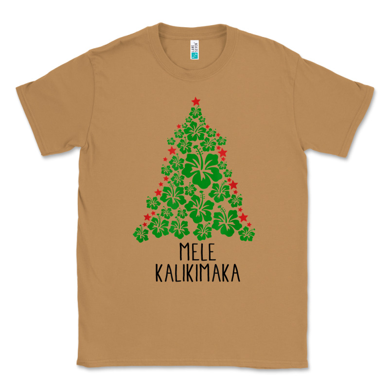 Hawaiian Christmas Tree Mele Kalikimaka Hawaii Tropical T Shirt Classic Tee by linhVisuals | Teevron