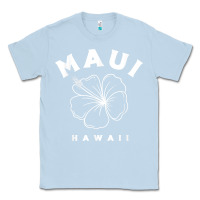 Dusty Blue hawaii flower for women hibiscus maui hawaii t shirt Classic Tee - linhVisuals
