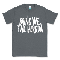 Charcoal Heather be happy Classic Tee - linhVisuals