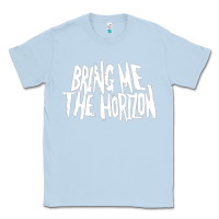 Dusty Blue be happy Classic Tee - linhVisuals