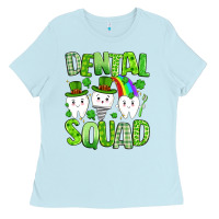 Baby Blue st. patricks day dental squad Ladies Tee - Artiststas