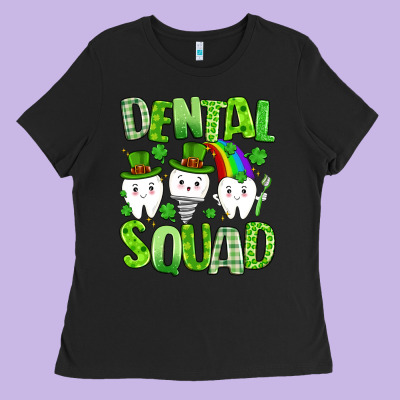 St. Patricks Day Dental Squad Ladies Tee Designed By Artiststas