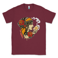 Burgundy Dirty honey Classic Tee - linhVisuals