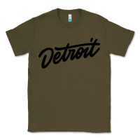 Army Green DETROIT Classic Tee - linhVisuals