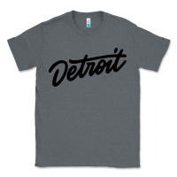 Charcoal Heather DETROIT Classic Tee - linhVisuals