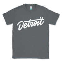 Charcoal Heather DETROIT Classic Tee - linhVisuals