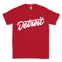 Red DETROIT Classic Tee - linhVisuals