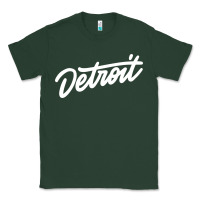 Sports Green DETROIT Classic Tee - linhVisuals