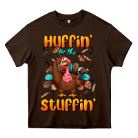 Chocolate Brown huffin' for the stuffin' Heavy Core Tee - BundleAndBundleShop