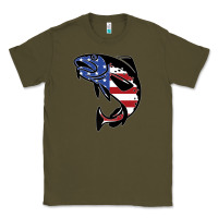 Army Green american cod fish design fishing lover fisherman usa premium Classic Tee - linhVisuals