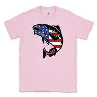 Bubblegum Pink american cod fish design fishing lover fisherman usa premium Classic Tee - linhVisuals