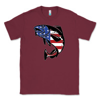 Burgundy american cod fish design fishing lover fisherman usa premium Classic Tee - linhVisuals