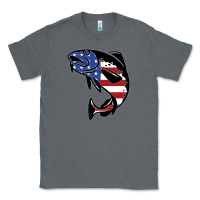 Charcoal Heather american cod fish design fishing lover fisherman usa premium Classic Tee - linhVisuals