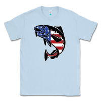 Dusty Blue american cod fish design fishing lover fisherman usa premium Classic Tee - linhVisuals