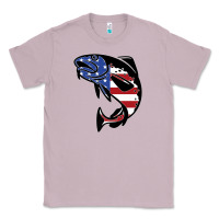 Lilac american cod fish design fishing lover fisherman usa premium Classic Tee - linhVisuals