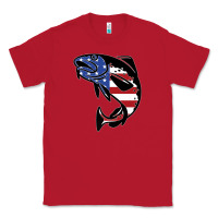 Red american cod fish design fishing lover fisherman usa premium Classic Tee - linhVisuals