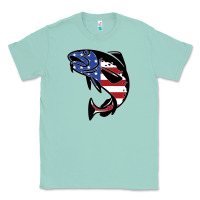 Seafoam american cod fish design fishing lover fisherman usa premium Classic Tee - linhVisuals