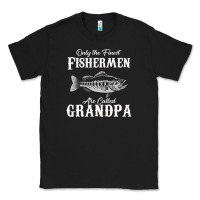 Black mens only the finest fishermen grandad premium Classic Tee - linhVisuals