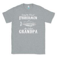 Heather Grey mens only the finest fishermen grandad premium Classic Tee - linhVisuals