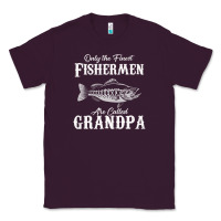 Plum mens only the finest fishermen grandad premium Classic Tee - linhVisuals