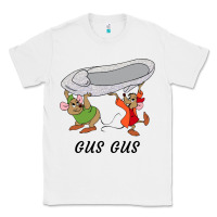 White gus gus Cinderella Classic Tee - linhVisuals