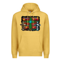 Antique Gold cross leopard cowhide glitter serape Premium Hoodie - RanaPortraitStore