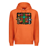 Carrot cross leopard cowhide glitter serape Premium Hoodie - RanaPortraitStore