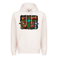Pale Pink cross leopard cowhide glitter serape Premium Hoodie - RanaPortraitStore