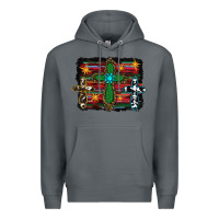 Rock cross leopard cowhide glitter serape Premium Hoodie - RanaPortraitStore