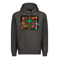 Smoke cross leopard cowhide glitter serape Premium Hoodie - RanaPortraitStore