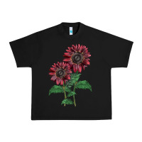Black 2 Chocolate sunflower Urban Heavy Tee - LillyAllenDesigns