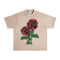 French Oak 2 Chocolate sunflower Urban Heavy Tee - LillyAllenDesigns