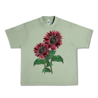 Oil Green 2 Chocolate sunflower Urban Heavy Tee - LillyAllenDesigns