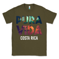 Army Green costa rica pura vida toucan tropical surf beach vibes tank top Classic Tee - linhVisuals