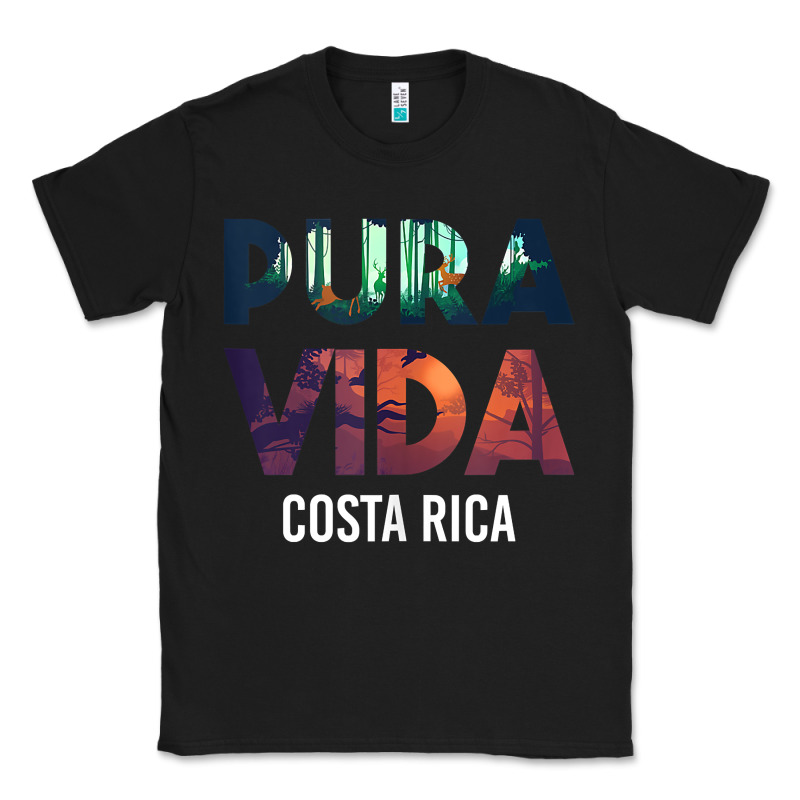 Costa Rica Pura Vida Toucan Tropical Surf Beach Vibes Tank Top Classic Tee by linhVisuals | Teevron