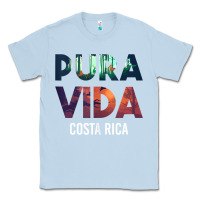Dusty Blue costa rica pura vida toucan tropical surf beach vibes tank top Classic Tee - linhVisuals