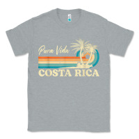 Heather Grey costa rica retro beach vacation costa rica souvenir beach t shirt Classic Tee - linhVisuals