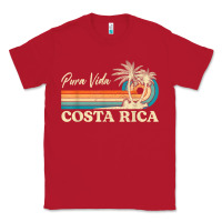 Red costa rica retro beach vacation costa rica souvenir beach t shirt Classic Tee - linhVisuals