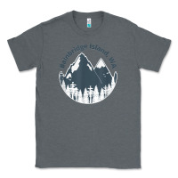 Charcoal Heather bainbridge island wa mountains hiking climbing camping Classic Tee - linhVisuals