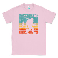 Bubblegum Pink bassquatch! funny bigfoot fishing outdoor retro Classic Tee - linhVisuals