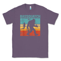 Lavender bassquatch! funny bigfoot fishing outdoor retro Classic Tee - linhVisuals
