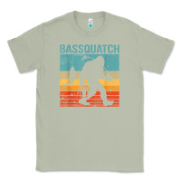 Matcha bassquatch! funny bigfoot fishing outdoor retro Classic Tee - linhVisuals