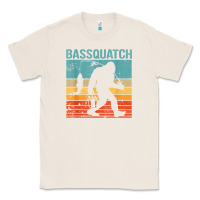 Natural bassquatch! funny bigfoot fishing outdoor retro Classic Tee - linhVisuals