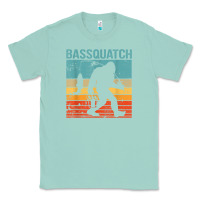 Seafoam bassquatch! funny bigfoot fishing outdoor retro Classic Tee - linhVisuals