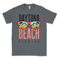Charcoal Heather daytona beach shirt florida summer vacation surfing daytona sweatshirt Classic Tee - linhVisuals