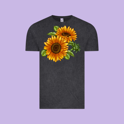 Soraya Sunflower Vintage Tee Designed By Lillyallendesigns