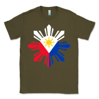 Army Green philippine flag hoodie pinoy flag filipino shirt pinoy sun Classic Tee - linhVisuals