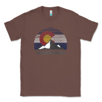 Chestnut breckenridge colorado x co flag mountain peak raglan baseball tee Classic Tee - linhVisuals