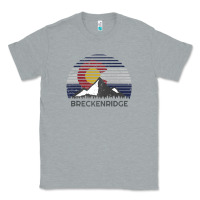 Heather Grey breckenridge colorado x co flag mountain peak raglan baseball tee Classic Tee - linhVisuals